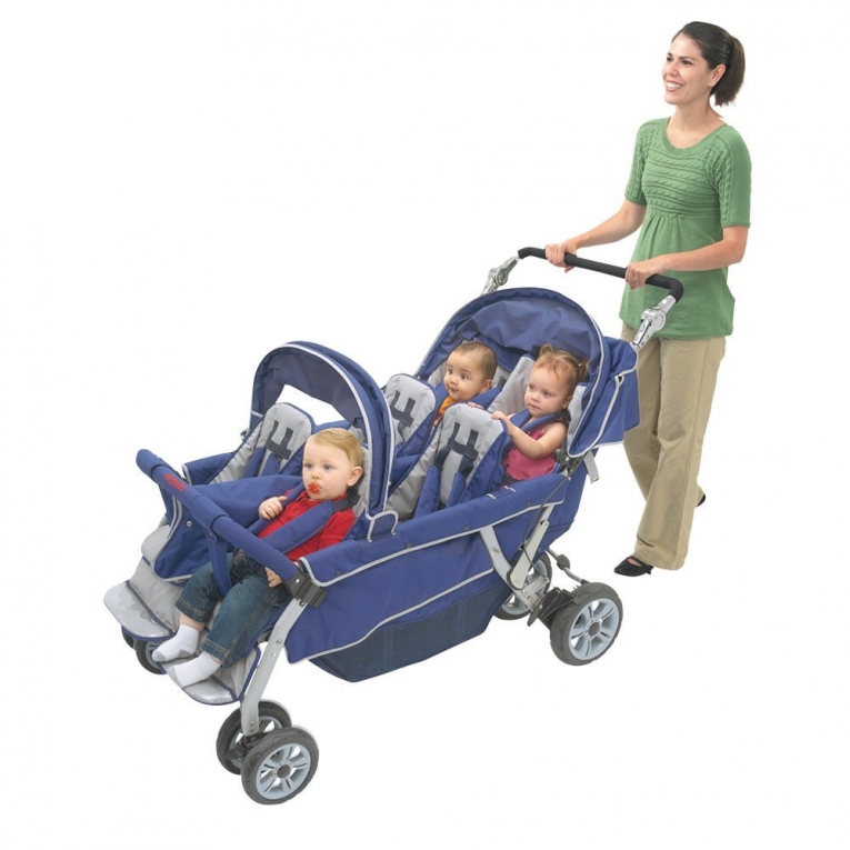 Bye-Bye Kinderwagen 6-Seater buggy voor kinderen - Duowagens / Meerlingwagens/ Trippy - Baby Mundo