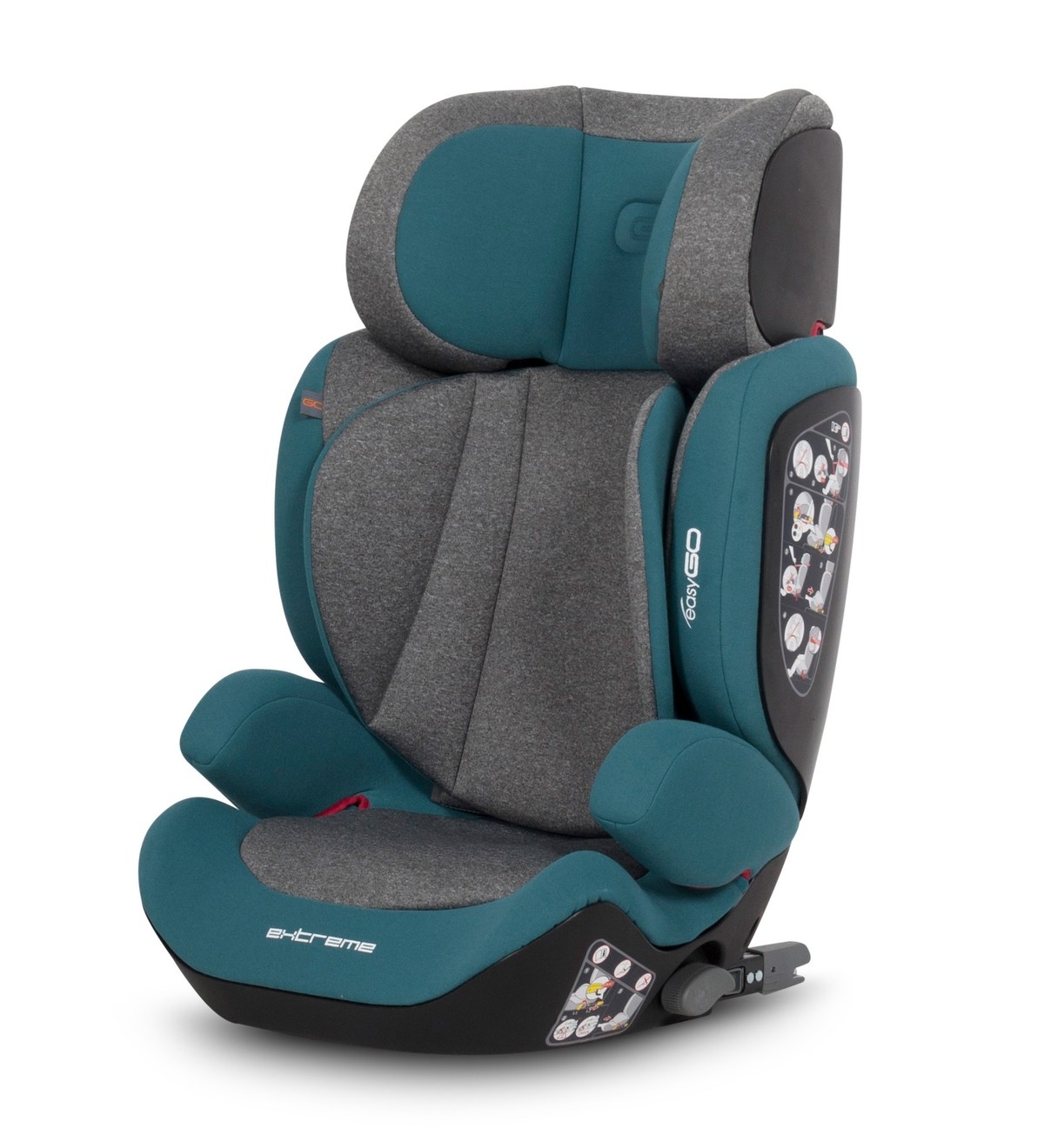 EasyGo Extreme Meegroei Autostoeltje Fix - Kinderen 15 tot kg Baby Mundo